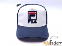 Бейсболка кепка Fila сетка ( т.синий )