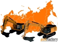 Аренда экскаватора с навесным оборудованием (клешня, бетонолом,)
