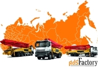 Аренда автобетононасоса 18-60 метров по ЮФО и СКФО