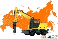 Аренда гидромолота на экскаваторе по ЮФО и СКФО