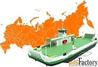 Фрахт паромов и барж для перевозки техники – ТК «Авто-Олигарх» с 2007