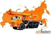 Аренда телескопической автовышки 36 метров на КамАЗ в Краснодаре