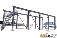 Монтаж крановой эстакады для мостового крана, кран-балки.