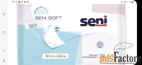 Пеленки одноразовые впитывающие Seni Soft 90x60 см 30 шт