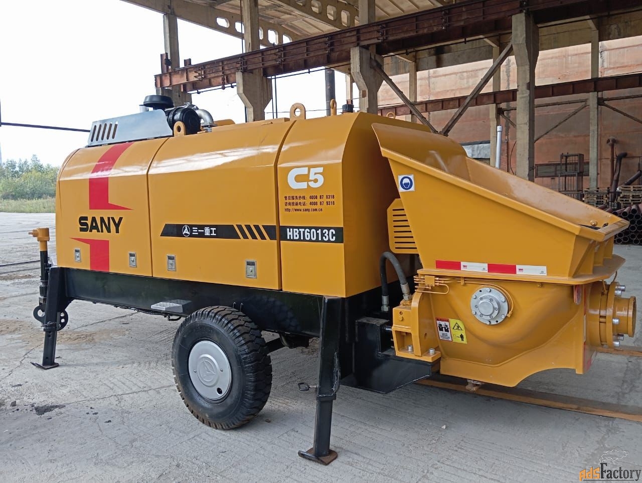 Стационарный бетононасос SANY HBT6013C-5D