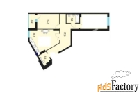 Евро 2 комнатная, 73,2 м², 13/16 эт.
