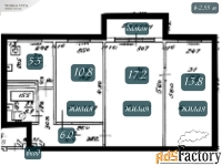 3 - комн.  квартира, 56.2 м², 5/5 эт.