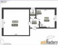 1 - комн.  квартира, 33.4 м², 2/3 эт.
