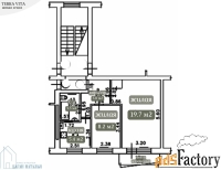 2 - комн.  квартира, 41.8 м², 5/5 эт.