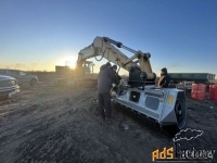 Гусеничный мульчер, расчистка от деревьев