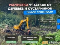 Расчистка территорий от деревьев и пней от 1 Га