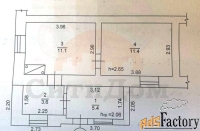 2 - комн.  квартира, 31.50 м², 1/1 эт.