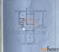 3 - комн.  квартира, 58.40 м², 4/5 эт.