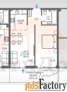 1 - комн.  квартира, 56.05 м², 1/9 эт.