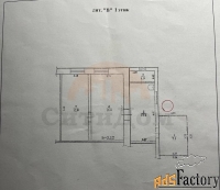 2 - комн.  квартира, 46.00 м², 1/1 эт.