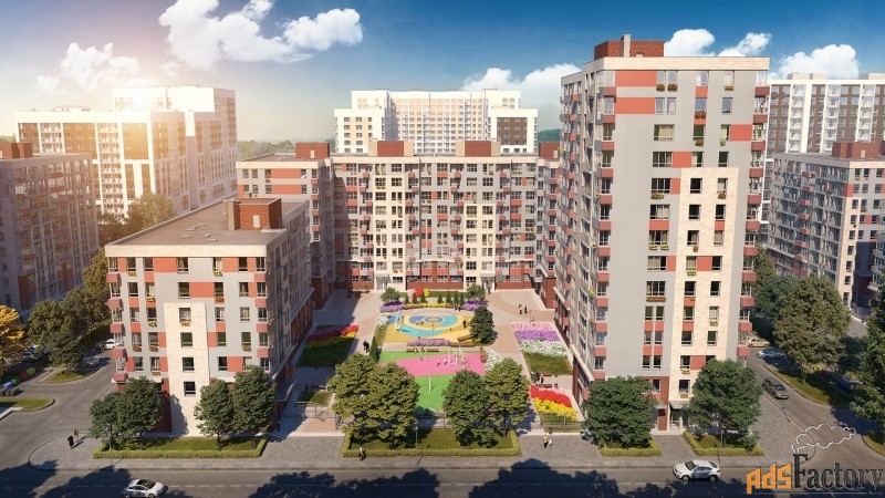 3 - комн. квартира, 83.5 м², 3/16 эт.