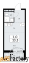 1 - комн.  квартира, 23.5 м², 12/24 эт.