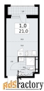 1 - комн.  квартира, 21 м², 5/14 эт.