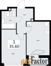 1 - комн.  квартира, 35.6 м², 2/10 эт.