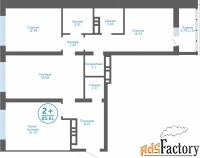 2 - комн.  квартира, 85.61 м², 3/12 эт.