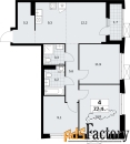 4 - комн.  квартира, 77.4 м², 19/23 эт.