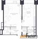 1 - комн.  квартира, 62.17 м², 3/17 эт.