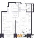 1 - комн.  квартира, 55.24 м², 7/17 эт.