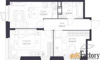 2 - комн.  квартира, 49.27 м², 4/11 эт.