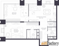2 - комн.  квартира, 75.31 м², 6/17 эт.
