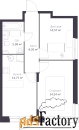2 - комн.  квартира, 49.88 м², 1/11 эт.