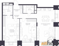 2 - комн.  квартира, 78.33 м², 6/17 эт.