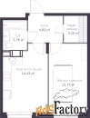 1 - комн.  квартира, 40.01 м², 3/11 эт.