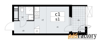 1 - комн.  квартира, 20.3 м², 15/17 эт.