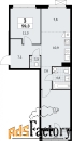3 - комн.  квартира, 59.3 м², 19/19 эт.
