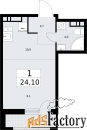 1 - комн.  квартира, 24.1 м², 10/10 эт.