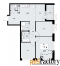 4 - комн.  квартира, 77.9 м², 15/17 эт.