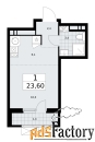 1 - комн.  квартира, 23.6 м², 16/16 эт.