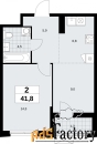 2 - комн.  квартира, 41.8 м², 17/23 эт.