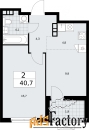 2 - комн.  квартира, 40.7 м², 12/19 эт.