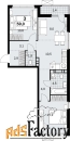 3 - комн.  квартира, 59 м², 5/15 эт.