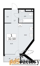 1 - комн.  квартира, 32.5 м², 5/16 эт.