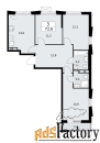 3 - комн.  квартира, 72.6 м², 9/19 эт.