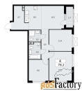 4 - комн.  квартира, 78.2 м², 3/17 эт.