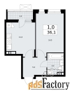 1 - комн.  квартира, 36.1 м², 6/12 эт.