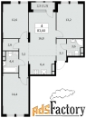 4 - комн.  квартира, 83.6 м², 5/30 эт.