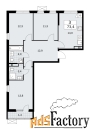 3 - комн.  квартира, 73.4 м², 7/16 эт.