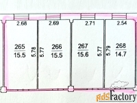 офисное помещение, 61,3 м²