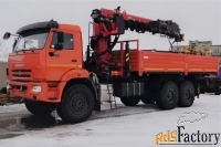 камаз 43118 с манипулятором ит-200 + бур + люлька