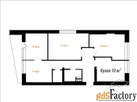 4 - комн.  квартира, 72 м², 8/12 эт.