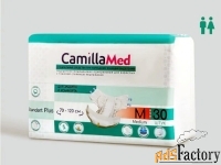 Подгузники памперсы Camilla Med, размер М, 30 штук в упаковке